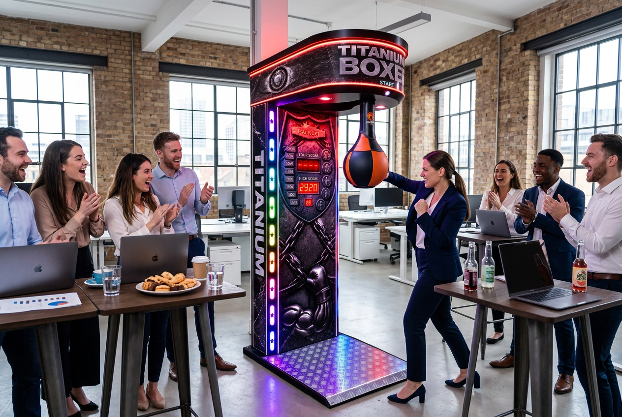 Máquina de boxeo para eventos de empresa